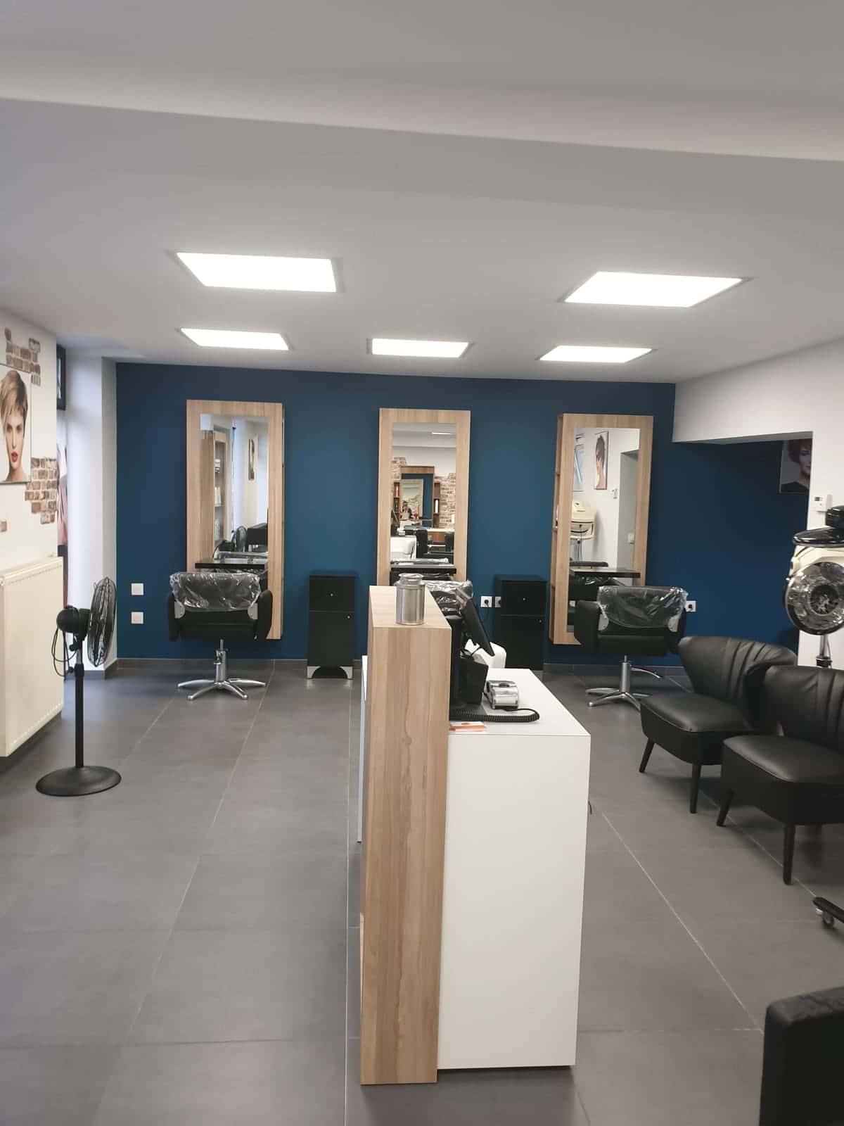 Salon de coiffure rénové par Bâti Innov